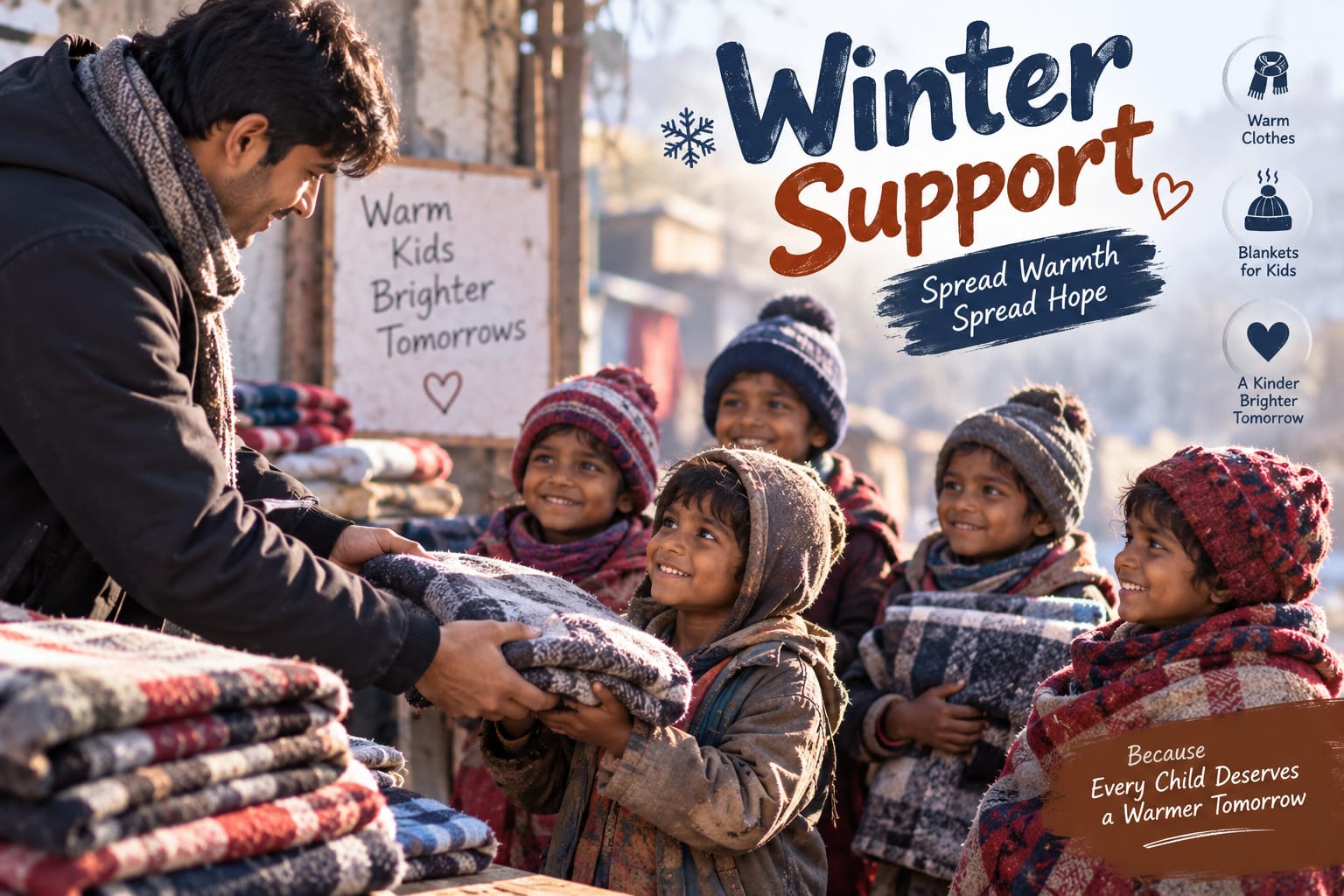 Winter Support for Children campaign banner